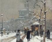 FIGURES in the snow Paris - 尤金·加林·拉卢